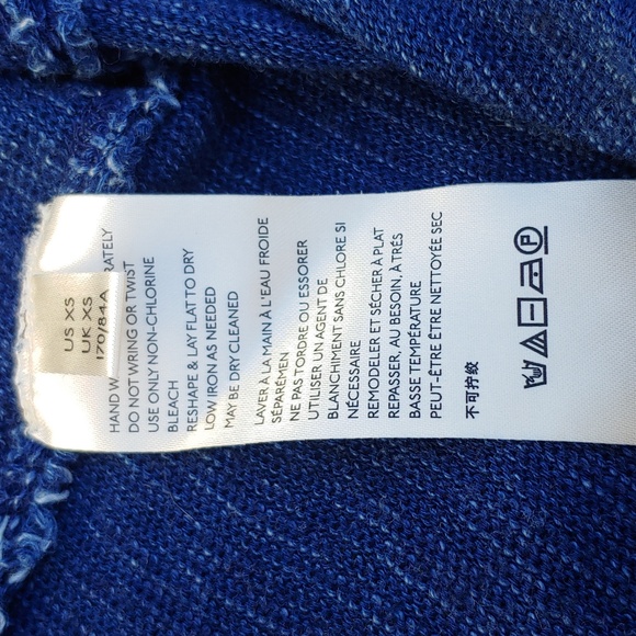 Free People Oversize Sleeveless Denim Color Knit Top by We The Free line XS - Picture 13 of 13